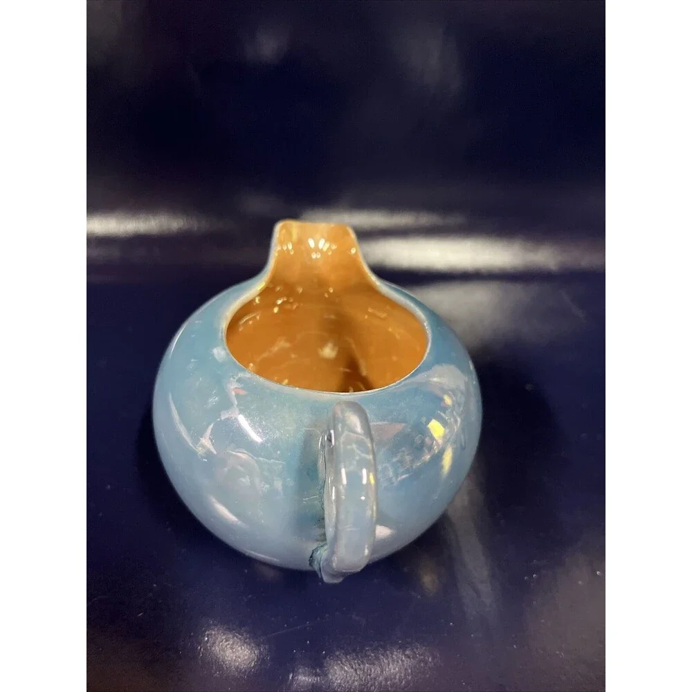 Vintage Blue Lusterware Creamer Pitcher  Made in Japan‎ - D9